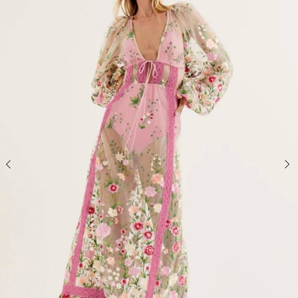 for love & lemons luna maxi dress